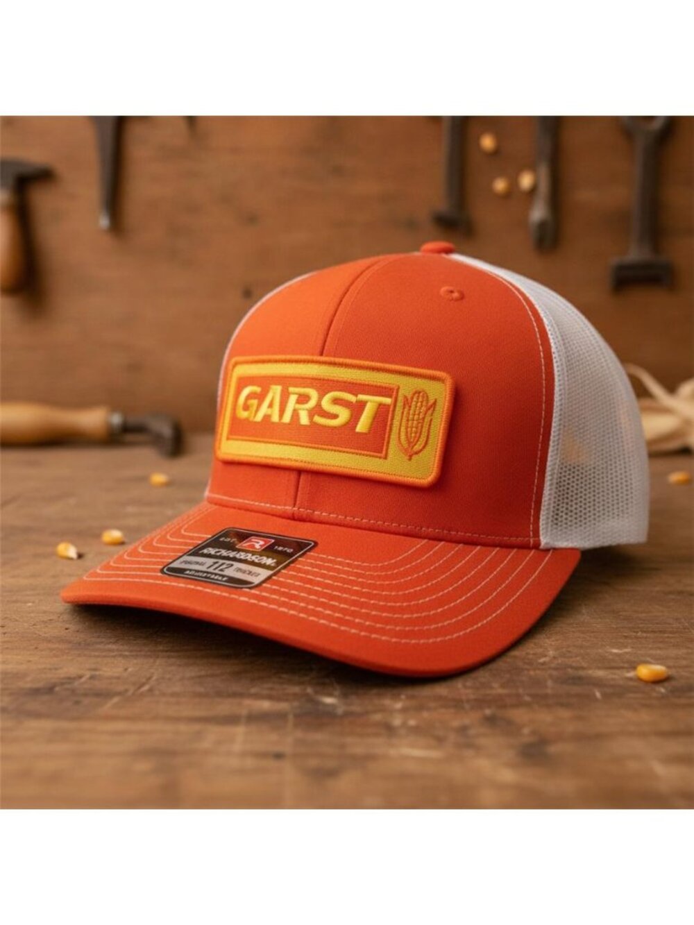 Garst Seeds Hat Custom Embroidered Patch Trucker Cap Richardson 112 Green Snapba